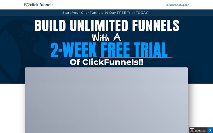 Screenshot of iloveclickfunnels.com