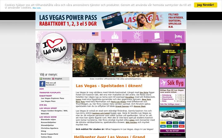 Screenshot of ilovelasvegas.se