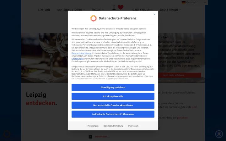 Screenshot of iloveleipzig.com
