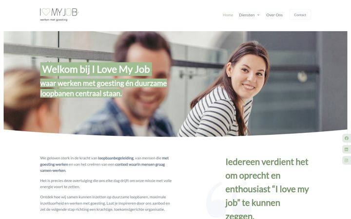 Screenshot of ilovemyjob.be