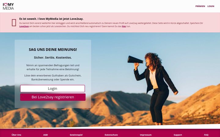 Screenshot of ilovemymedia.de