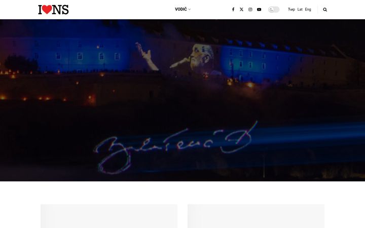 Screenshot of ilovenovisad.com