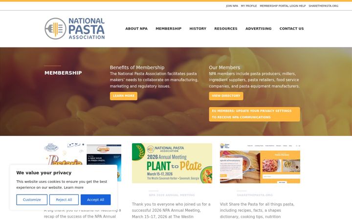 Screenshot of ilovepasta.org