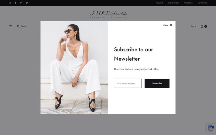 Screenshot of ilovesandals.eu