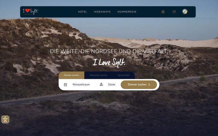 Screenshot of ilovesylt.de