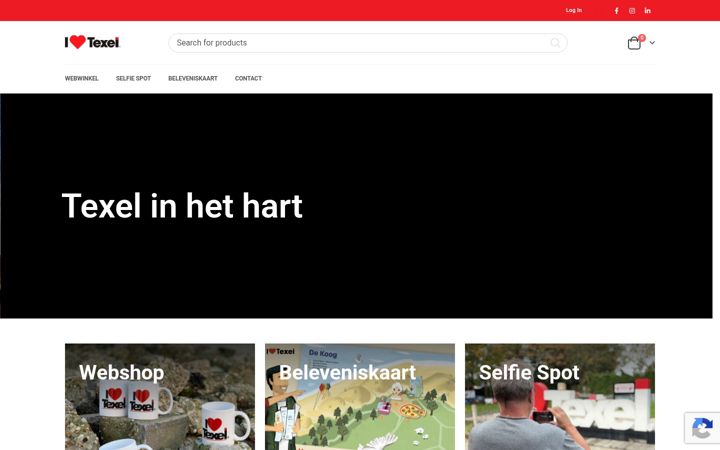 Snímek obrazovky ilovetexel.com