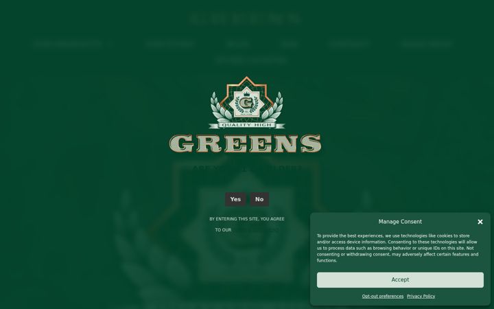 Screenshot of ilovethegreens.com