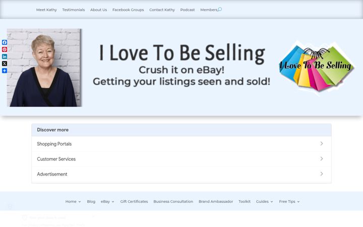 Snímek obrazovky ilovetobeselling.com