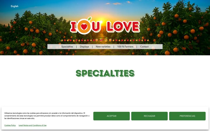 Screenshot of iloveu.es