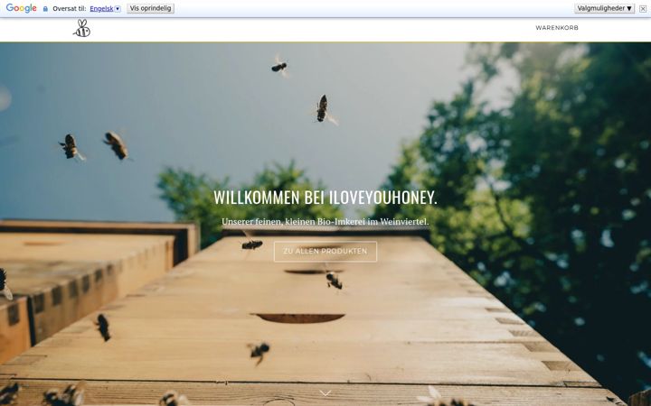 Screenshot of iloveyouhoney.at