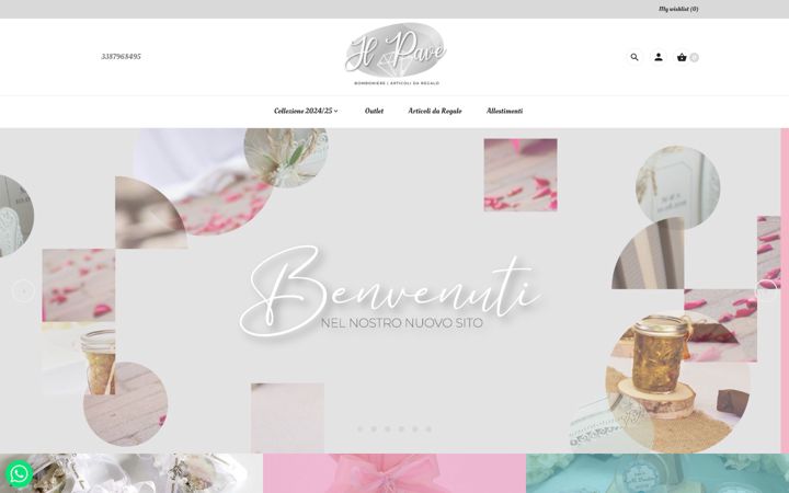 Screenshot of ilpavebomboniere.it