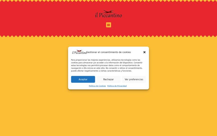 Screenshot of ilpiccantino.es