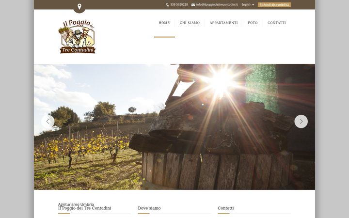 Screenshot of ilpoggiodeitrecontadini.it