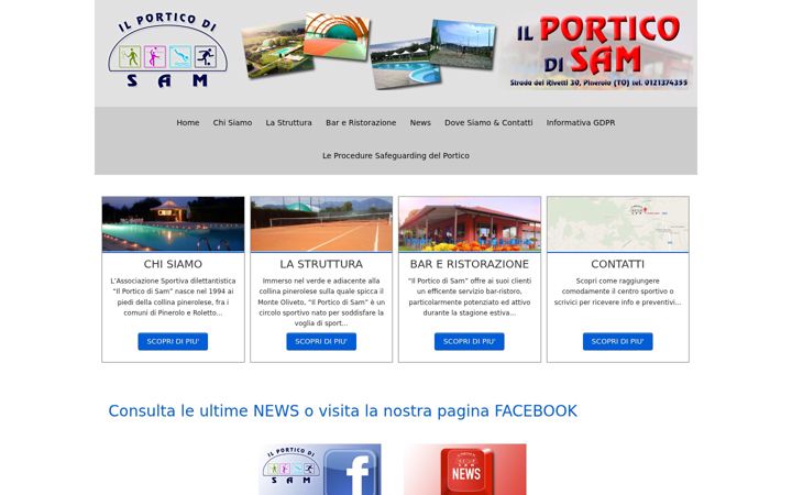 Screenshot of ilporticodisam.it