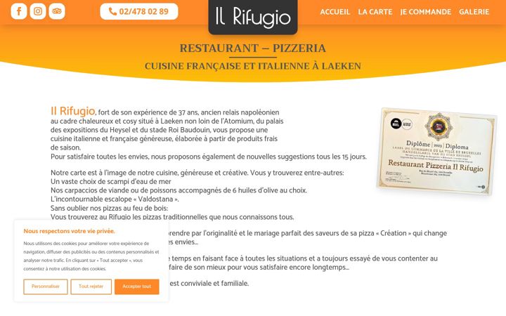 Screenshot of ilrifugio.be