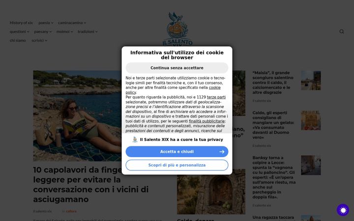 Screenshot of ilsalentoxix.altervista.org
