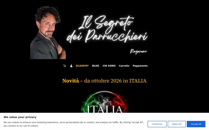 Captura de pantalla de ilsegretodeiparrucchieri.com