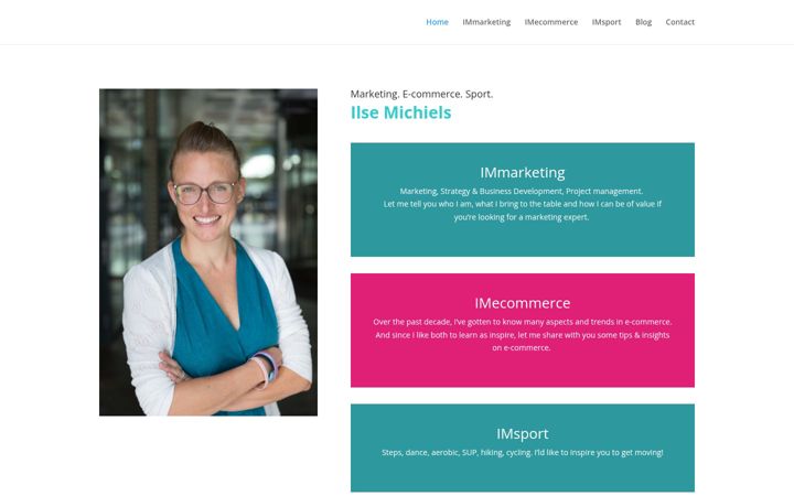 Screenshot of ilsemichiels.be