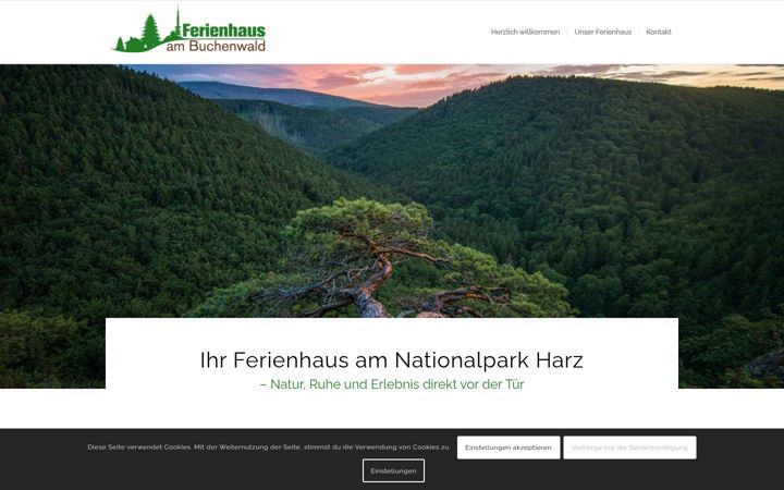 Screenshot of ilsenburg-ferienhaus.de