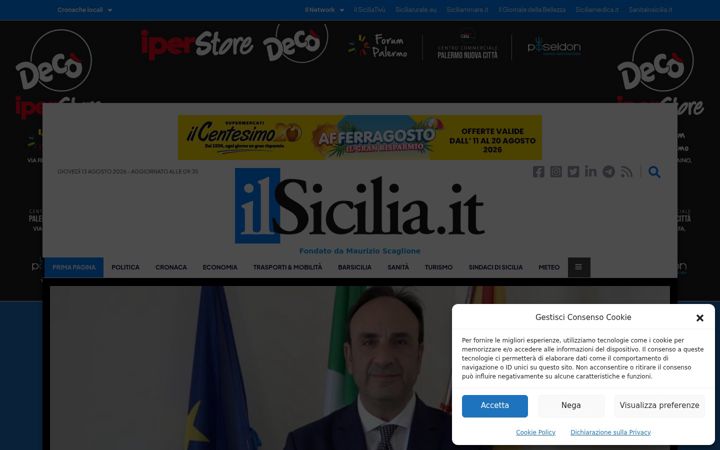 Screenshot of ilsicilia.it