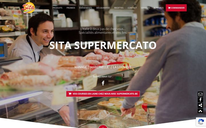 Screenshot of ilsupermercatoitaliano.be