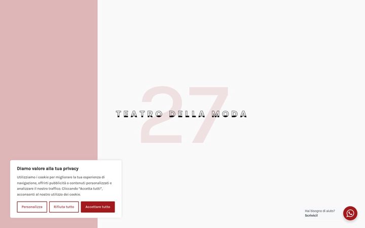 Kuvakaappaus sivustosta ilteatrodellamoda.com