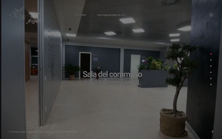 Screenshot of iltempiodegliangeli.it