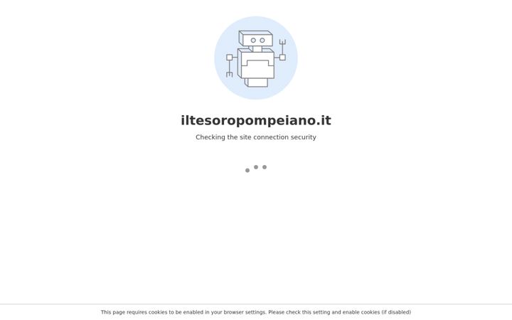 Screenshot of iltesoropompeiano.it