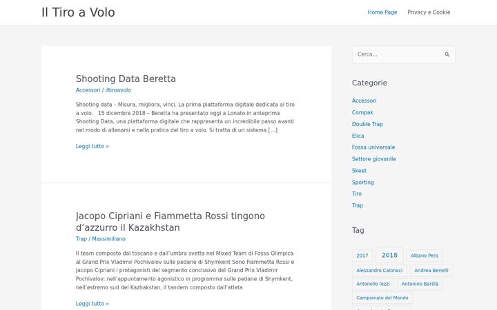 Screenshot of iltiroavolo.com