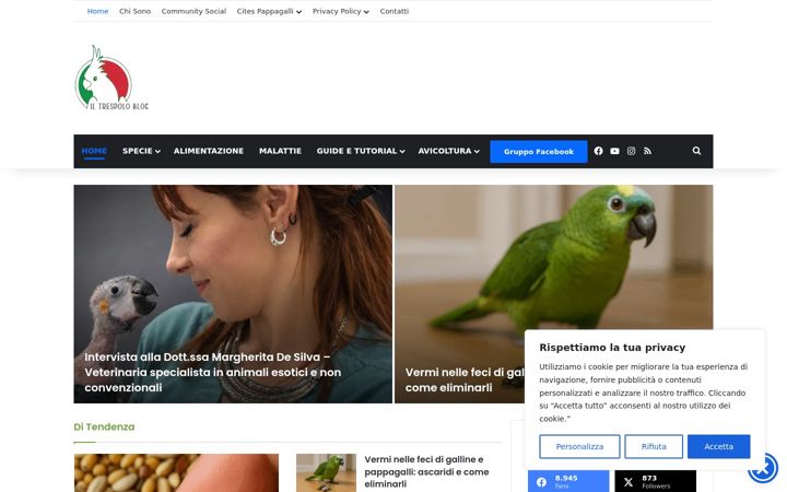 Screenshot of iltrespolo.com