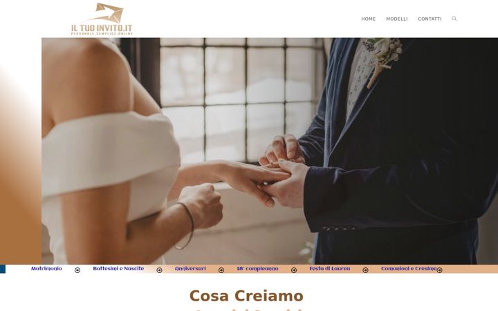 Screenshot of iltuoinvito.it