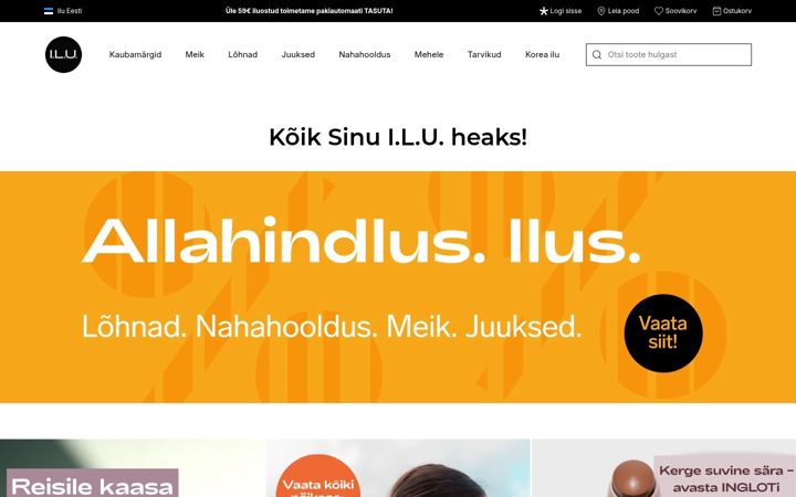 Screenshot of ilu.ee