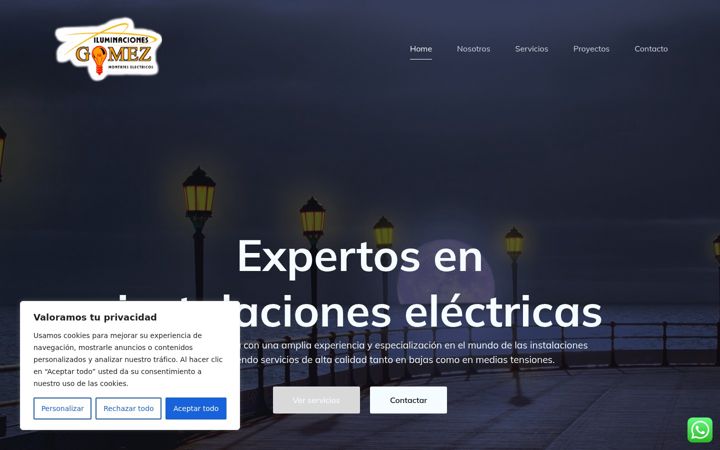 Screenshot of iluminacionesgomez.es