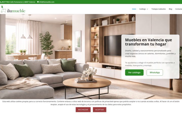 Captura de pantalla de ilumueble.com