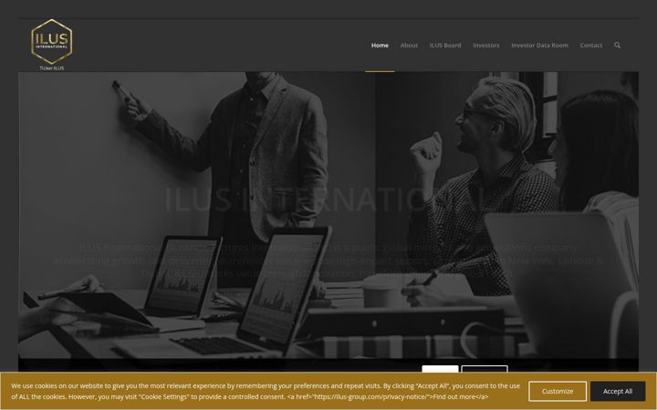 Screenshot of ilus-group.com