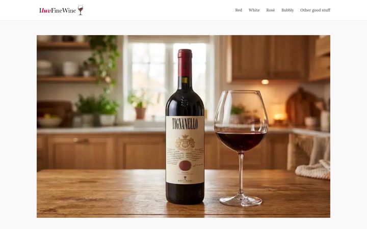 Screenshot of iluvfinewine.com