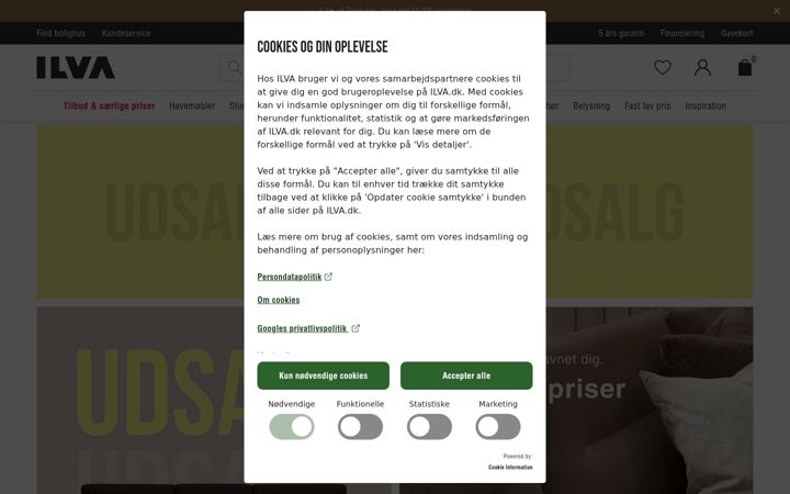 Screenshot of ilva.dk