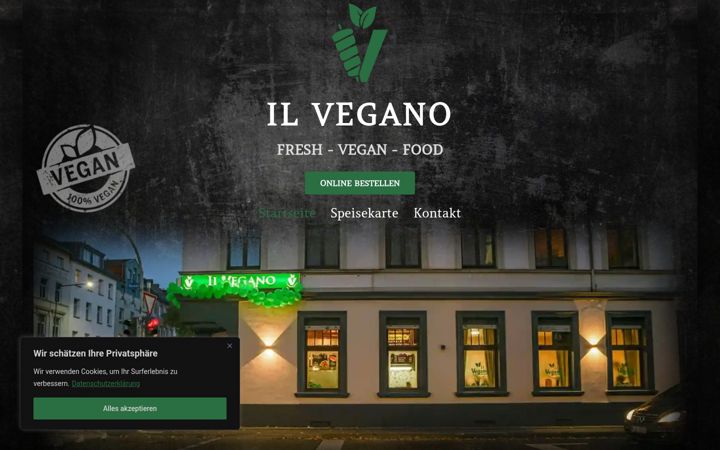 Screenshot of ilvegano-aachen.de