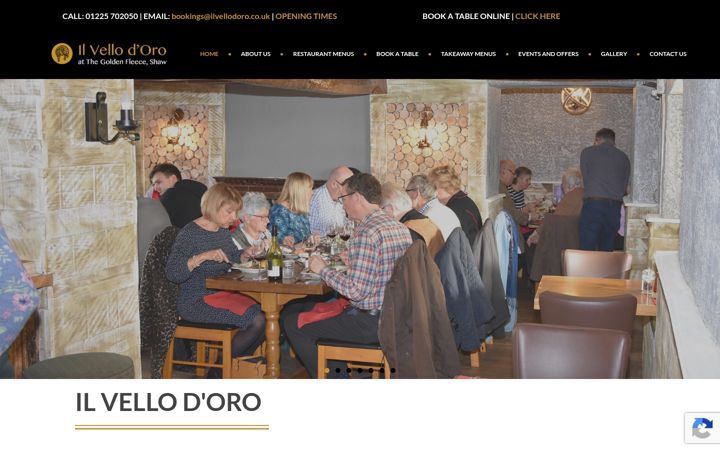 Skärmbild av ilvellodoro.co.uk