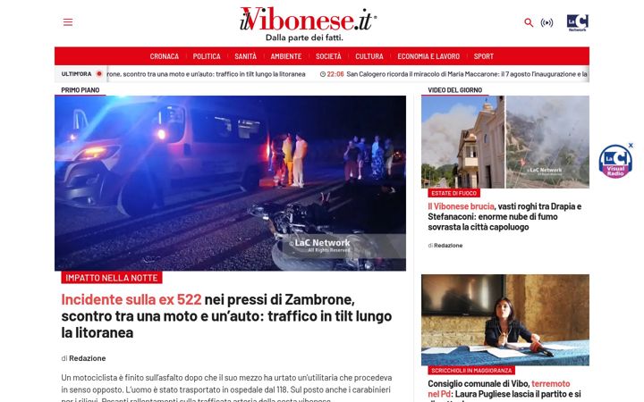 Screenshot of ilvibonese.it