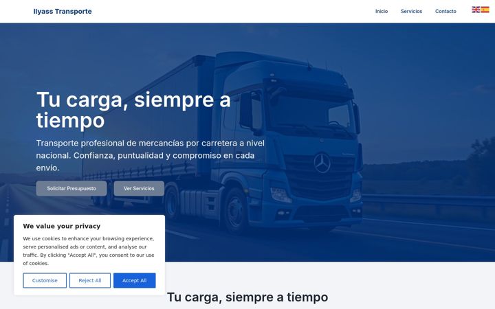 Screenshot of ilyasstransporte.es