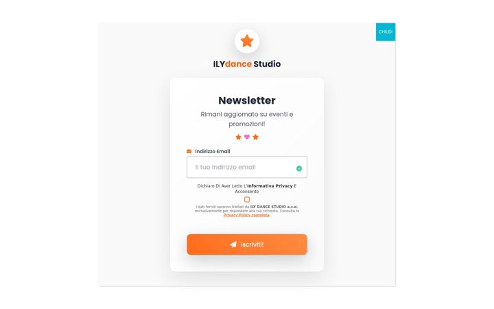Screenshot of ilydancestudio.it