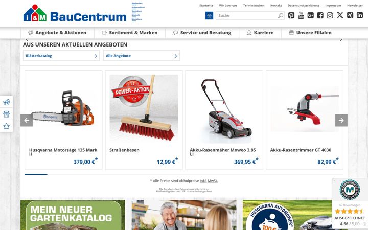 Screenshot ta' im-baucentrum.de
