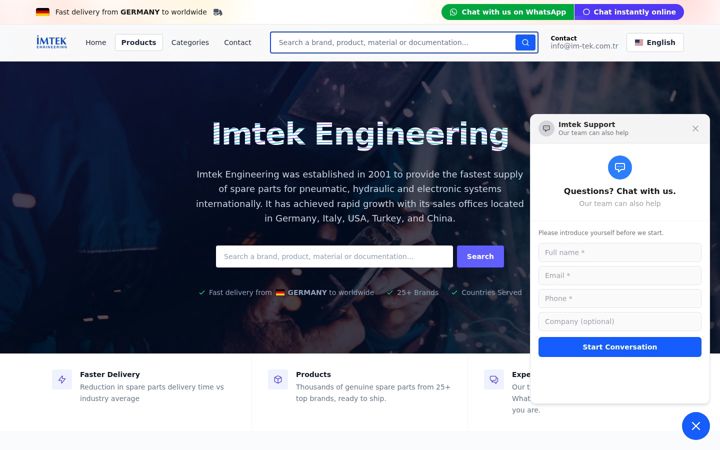 Screenshot of im-tek.com.tr