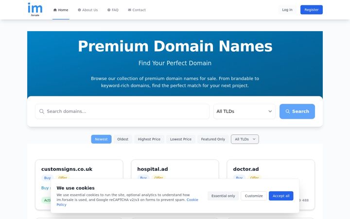 Screenshot of im.forsale