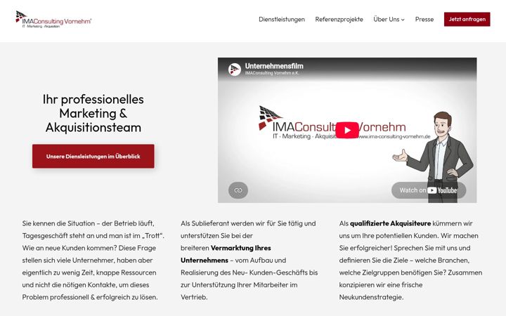 Screenshot of ima-consulting-vornehm.de