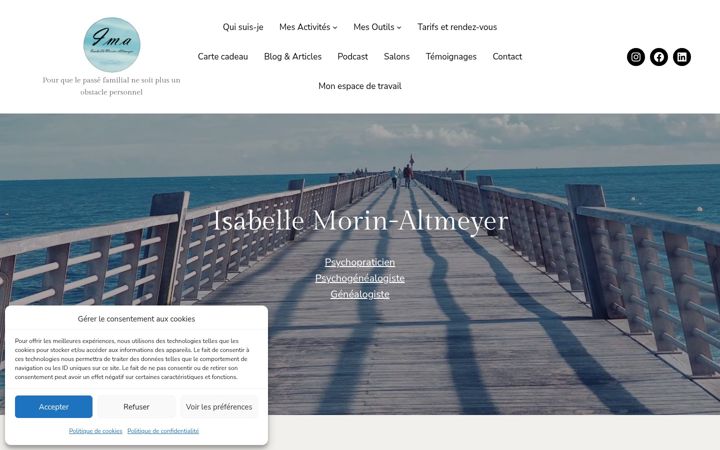 Screenshot of ima-psychogenealogie.fr