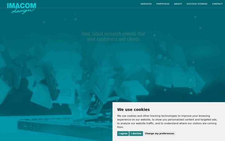 Screenshot of imacomdesign.com