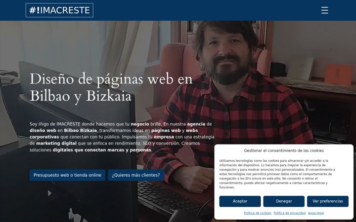 Screenshot of imacreste.com
