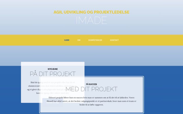 Screenshot of imade.dk